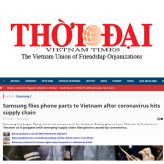 Samsung flies phone parts to Vietnam after coronavirus hits supply chain