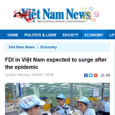 FDI in Việt Nam expected to surge after the epidemic
