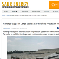 Hanergy Bags 1st Large Scale Solar Rooftop Project in Vietnam